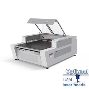 flatbed laser cutter 160 form MimoWork Laser, for laser cutting fabric, textile, leather, foam, Cordura, etc