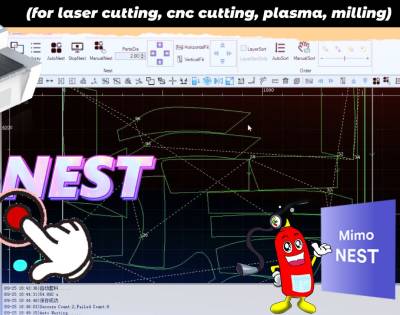 programu ya kuota kiotomatiki kwa kukata leza, Programu ya MimoWork Laser