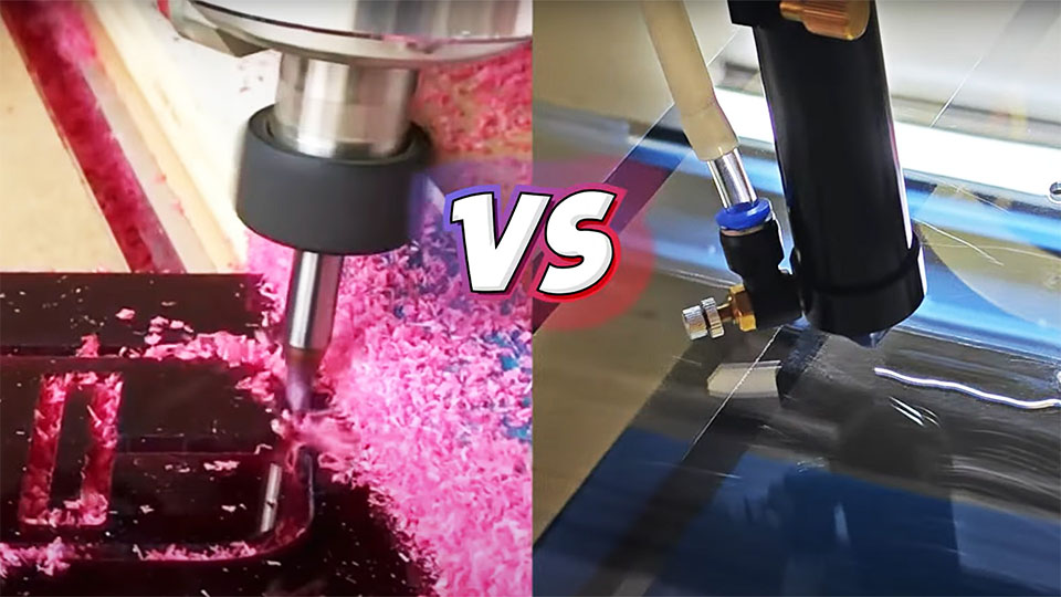 cnc vs laser cutter for cutting acrylic