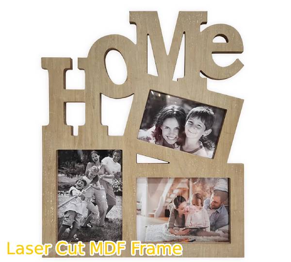 laser cut mdf photo frame, laser cut mdf decoration