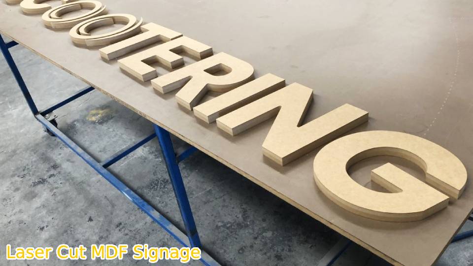 lettres mdf découpées au laser