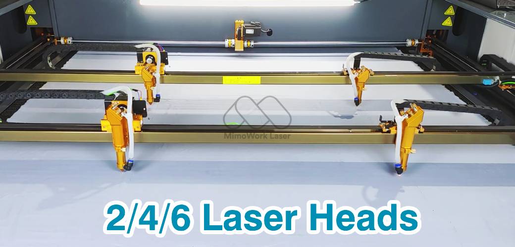 1,2,3,4,6,8 laser heads for laser cutting machine