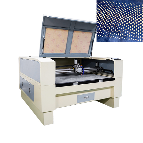 machina laser fabricae perforatae, Musca-Galvo laser apparatus secans foraminibus in fabricandis