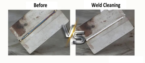 Pre Welding Before & After Laser Cleaning