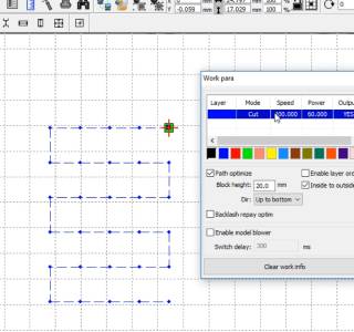 template matching software to simulate the cutting path for laser cutting patch